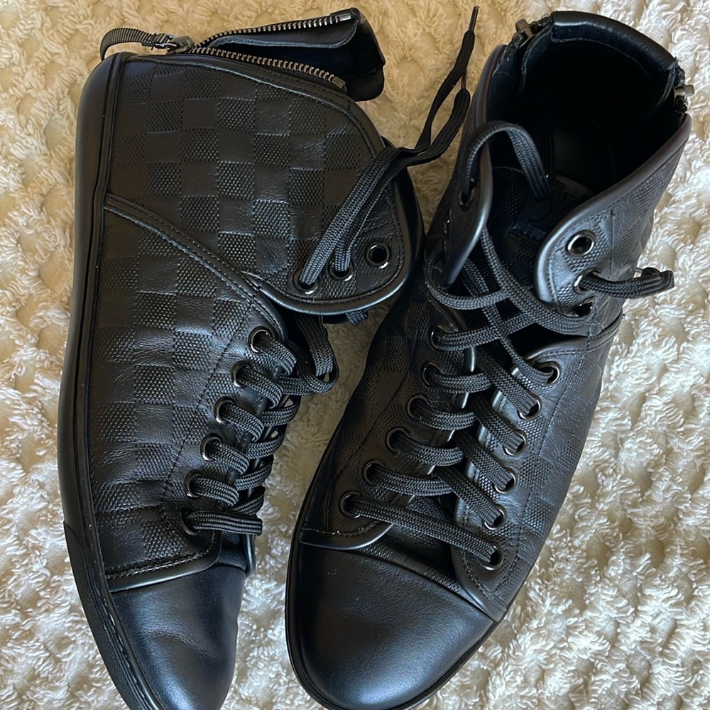 Men, black, Louis Vuitton, tennis shoes,lace up